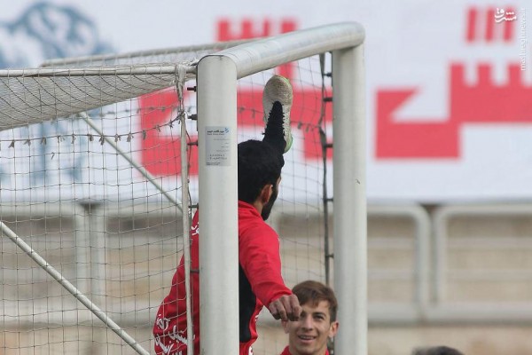 عکس/ بازیکن پرسپولیس آماده‌ حضور در تکواندو! 