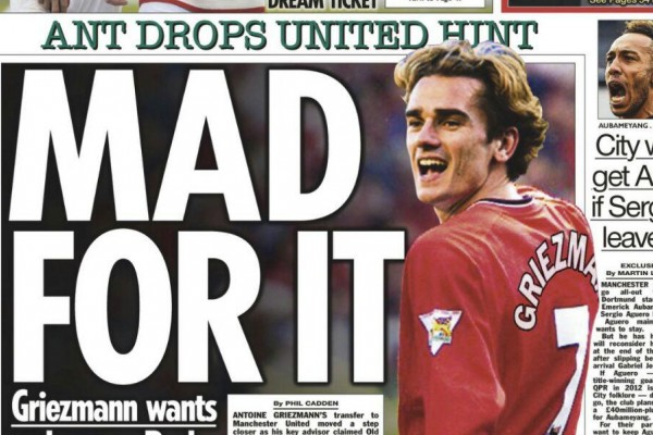 گریزمن در آستانه پیوستن به شیاطین سرخ