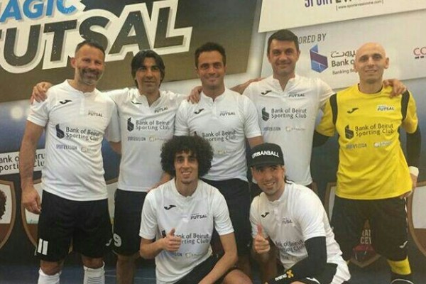  تیم ستارگان جهان با درخشش شمسایی مقابل بانک بیروت پیروز شد