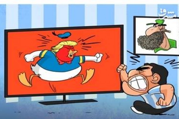 عکس/علاقه مارادونا به پوتین و نفرت از ترامپ