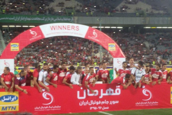 جشن قهرمانی پرسپولیس در سوپر جام
