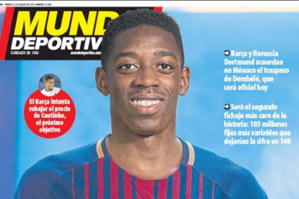 روزنامه‌های ورزشی خارجی 25 اگوست 2017