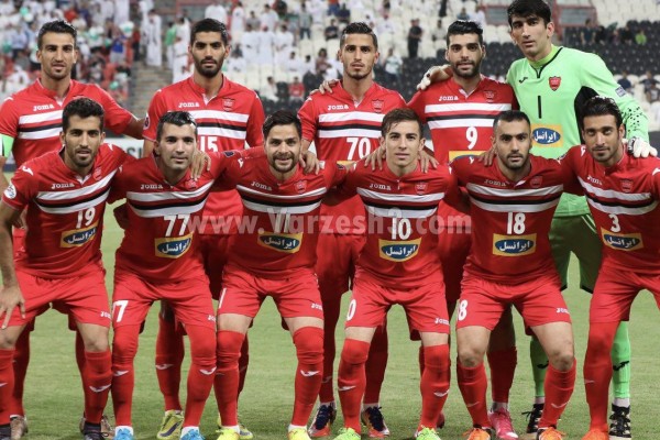  عکس تیمی پرسپولیس با تلخ کامی کامیابی نیا 
