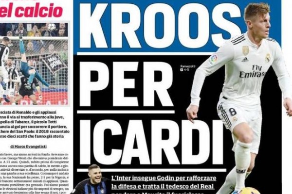 روزنامه‎های ورزشی خارجی 01 ژانویه 2019