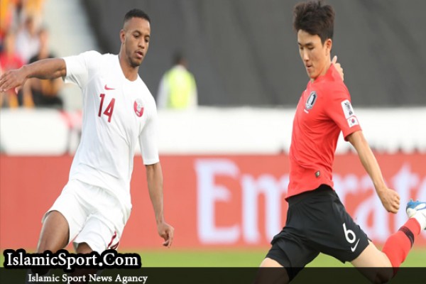 کره جنوبی 0-1 قطر/ تاریخ سازی عنابی ها/ شلیک عبدالعزيز حاتم به قلب ببرهای آسیا