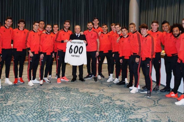 600 امین بازی سرخیو راموس با پیراهن رئال مادرید و تقدیر از او