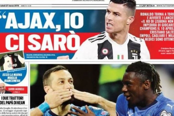 روزنامه‌های ورزشی خارجی 27 مارس 2019