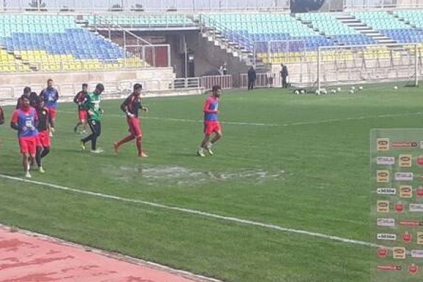  عکس/ آب‌گرفتگی زمین تمرین پرسپولیس