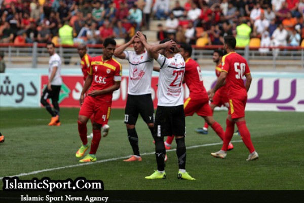 فولاد خوزستان 1-1 پدیده مشهد/تلاش نافرجام برای چهارم شدن