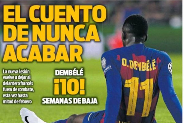 روزنامه‌های ورزشی خارجی 30 نوامبر 2019